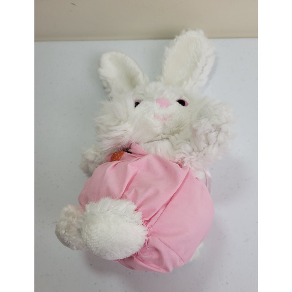 Pink Eye White Rabbit Bunny Floppy Ear Soft Cuddly Plush Stuffed Animal Toy 11" - Picture 4 of 8